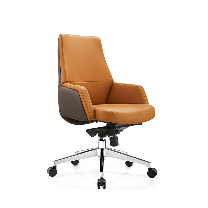 Modern Minimalist Mid-Back Office Chair: Ergonomic Design - Silent-Castor Desk Chair For Home Office