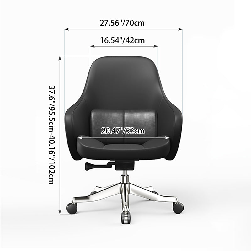 High-End Ergonomic Desk Chair: High-Back Executive Chair - Adjustable Swivel Office Chair For Home Office