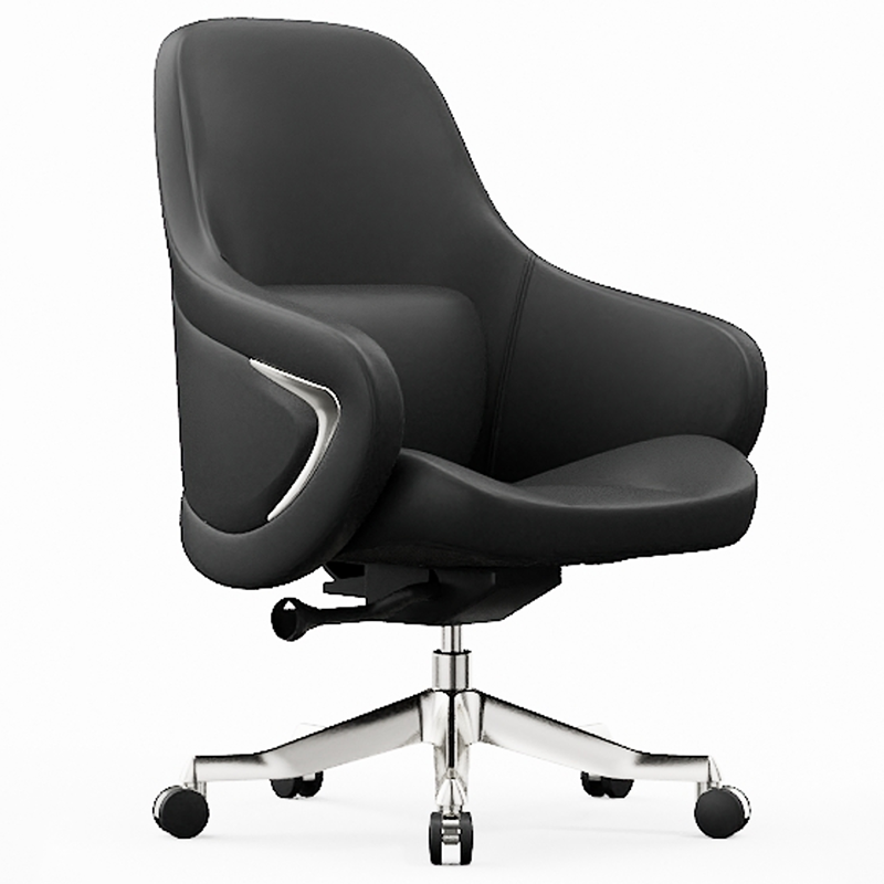 High-End Ergonomic Desk Chair: High-Back Executive Chair - Adjustable Swivel Office Chair For Home Office