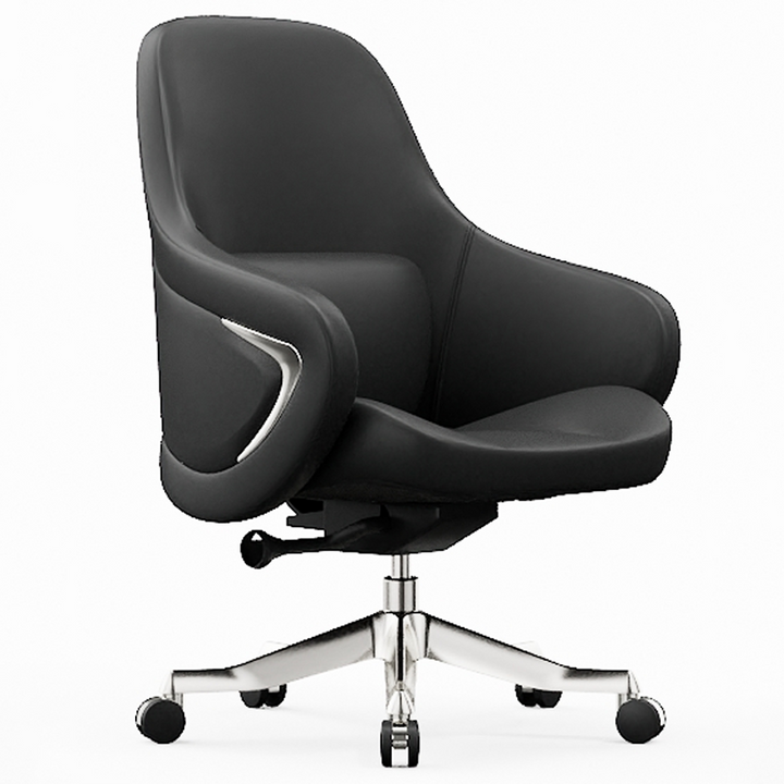 High-End Ergonomic Desk Chair: High-Back Executive Chair - Adjustable Swivel Office Chair For Home Office