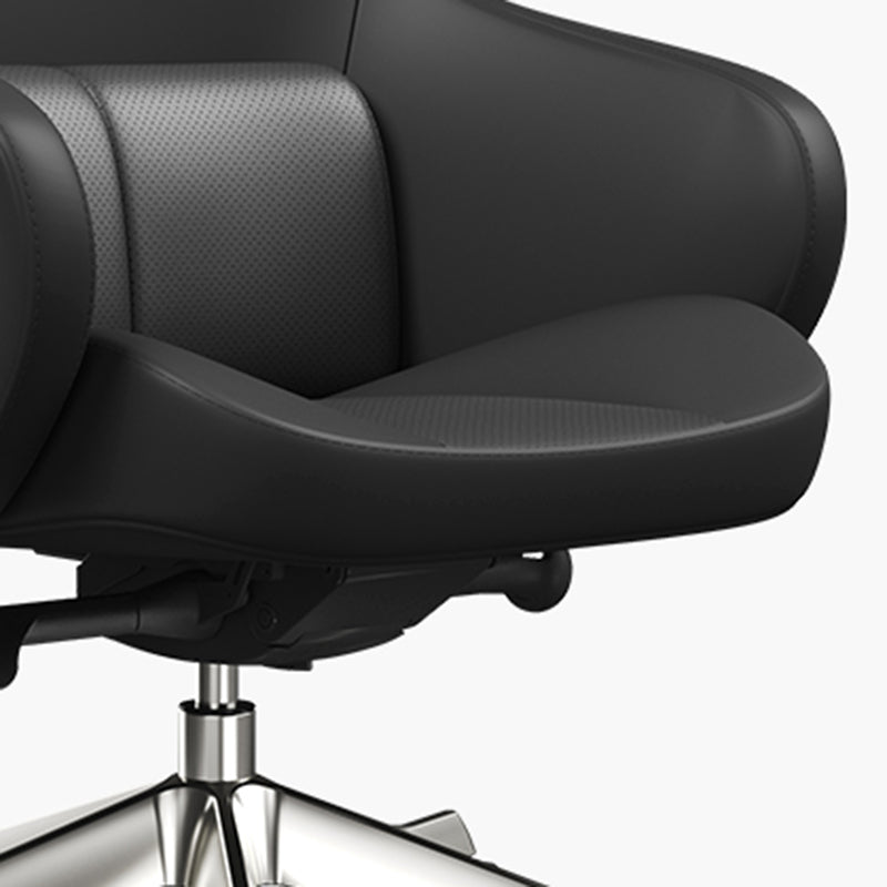 High-End Ergonomic Desk Chair: High-Back Executive Chair - Adjustable Swivel Office Chair For Home Office