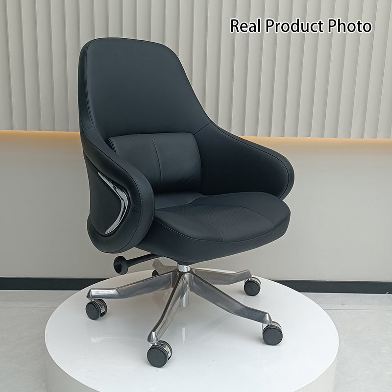 High-End Ergonomic Desk Chair: High-Back Executive Chair - Adjustable Swivel Office Chair For Home Office