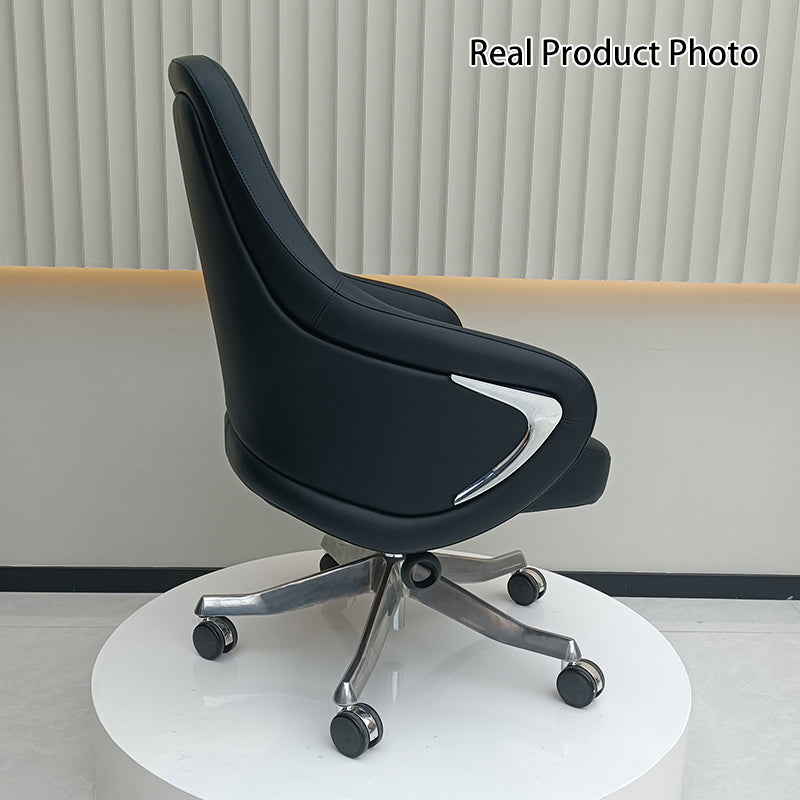 High-End Ergonomic Desk Chair: High-Back Executive Chair - Adjustable Swivel Office Chair For Home Office