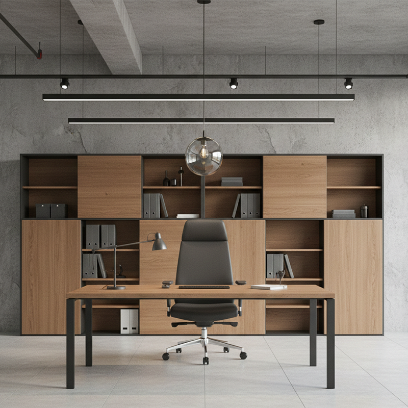 Modern Minimalist High-Back Executive Chair: Ergonomic Office Chair - Height-Adjustable Multifunctional Desk Chair For Home Office