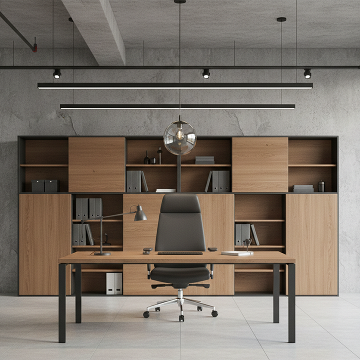 Modern Minimalist High-Back Executive Chair: Ergonomic Office Chair - Height-Adjustable Multifunctional Desk Chair For Home Office