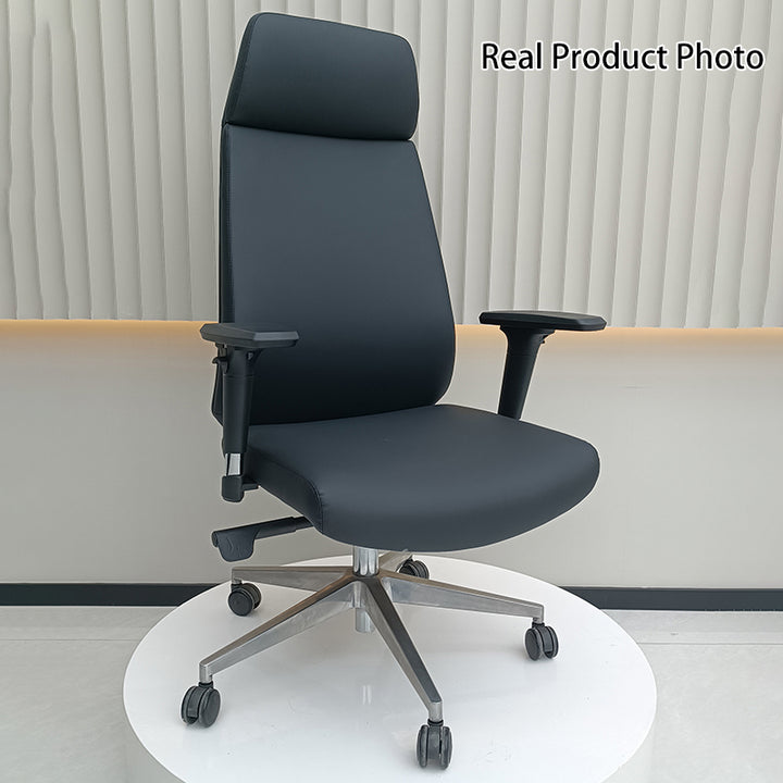 Modern Minimalist High-Back Executive Chair: Ergonomic Office Chair - Height-Adjustable Multifunctional Desk Chair For Home Office