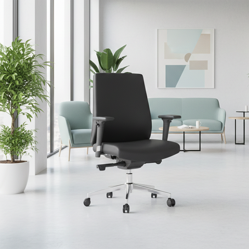 Modern Minimalist Office Chair: Mid-Back Design Work Chair - Ergonomic Comfort Desk Chair For Home Office