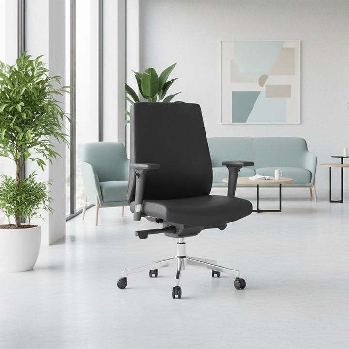 Modern Minimalist Office Chair: Mid-Back Design Work Chair - Ergonomic Comfort Desk Chair For Home Office