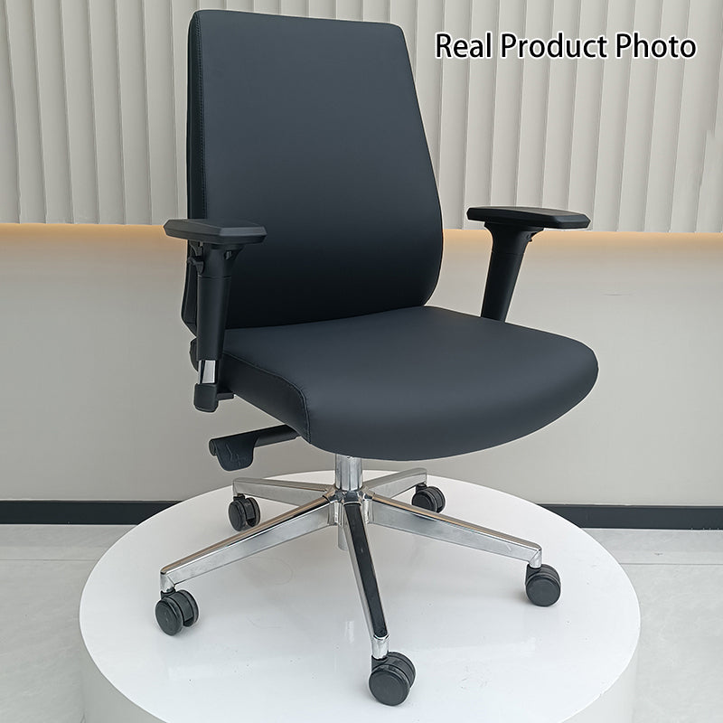 Modern Minimalist Office Chair: Mid-Back Design Work Chair - Ergonomic Comfort Desk Chair For Home Office