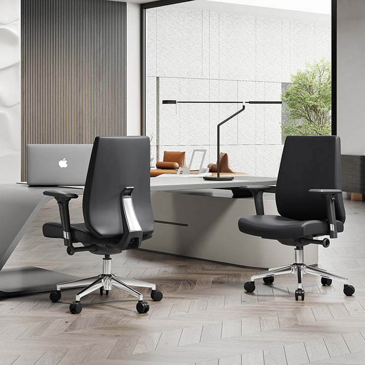 Modern Minimalist Office Chair: Mid-Back Design Work Chair - Ergonomic Comfort Desk Chair For Home Office