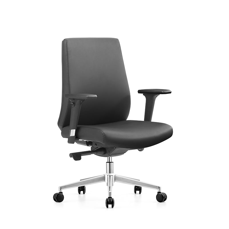 Modern Minimalist Office Chair: Mid-Back Design Work Chair - Ergonomic Comfort Desk Chair For Home Office