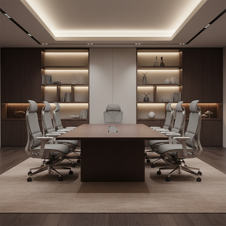 Moderner minimalistischer ergonomischer Bürostuhl mit hoher Rückenlehne: Atmungsaktives Mesh – verstellbarer Gaming-Bürostuhl mit Fußstütze fürs Homeoffice 