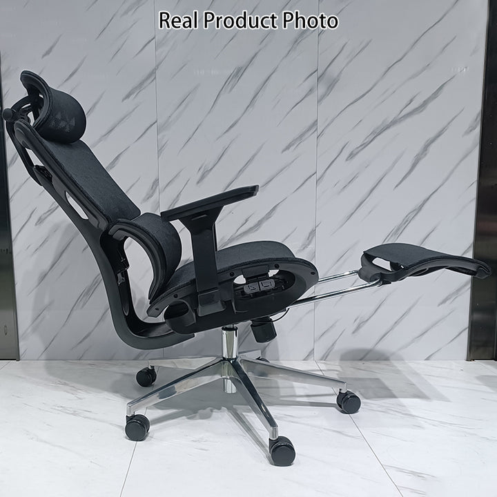 Modern Minimalist High-Back Desk Chair: Ergonomic Mesh Chair - 3D Armrest Height-Adjustable Gaming Office Chair For Home Office