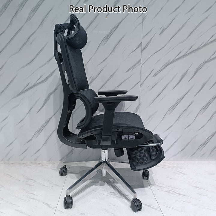 Modern Minimalist High-Back Desk Chair: Ergonomic Mesh Chair - 3D Armrest Height-Adjustable Gaming Office Chair For Home Office