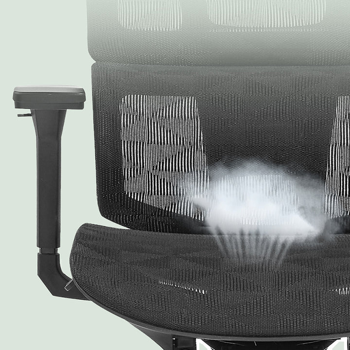 Modern Minimalist High-Back Desk Chair: Ergonomic Mesh Chair - 3D Armrest Height-Adjustable Gaming Office Chair For Home Office