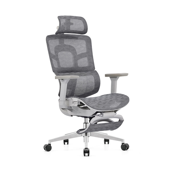 Modern Minimalist High-Back Executive Office Chair: Ergonomic Mesh Chair - Height-Adjustable Desk Chair For Home Office