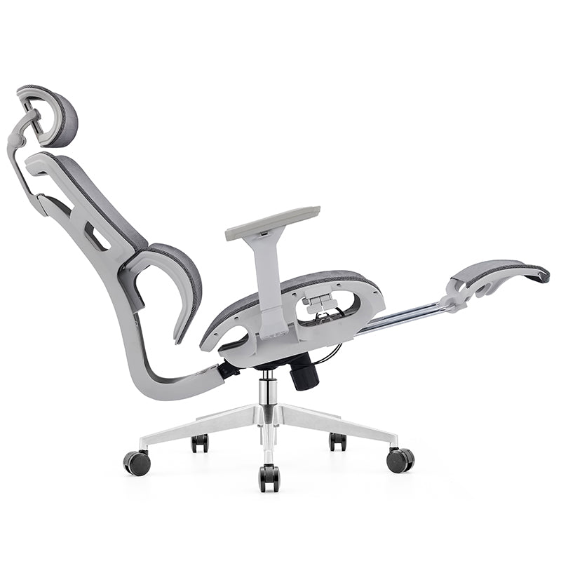 Modern Minimalist High-Back Executive Office Chair: Ergonomic Mesh Chair - Height-Adjustable Desk Chair For Home Office