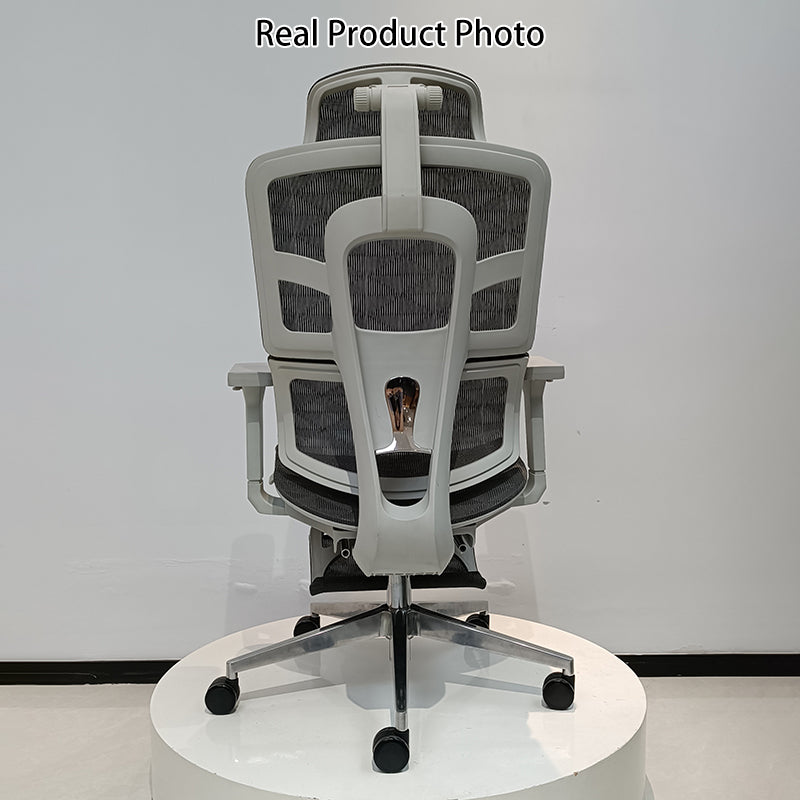 Modern Minimalist High-Back Executive Office Chair: Ergonomic Mesh Chair - Height-Adjustable Desk Chair For Home Office