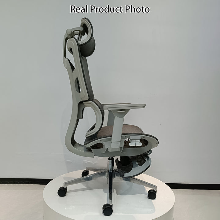 Modern Minimalist High-Back Executive Office Chair: Ergonomic Mesh Chair - Height-Adjustable Desk Chair For Home Office