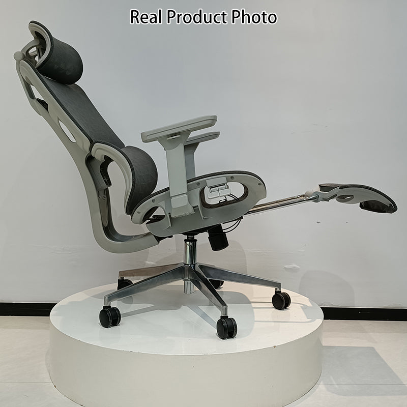 Modern Minimalist High-Back Executive Office Chair: Ergonomic Mesh Chair - Height-Adjustable Desk Chair For Home Office