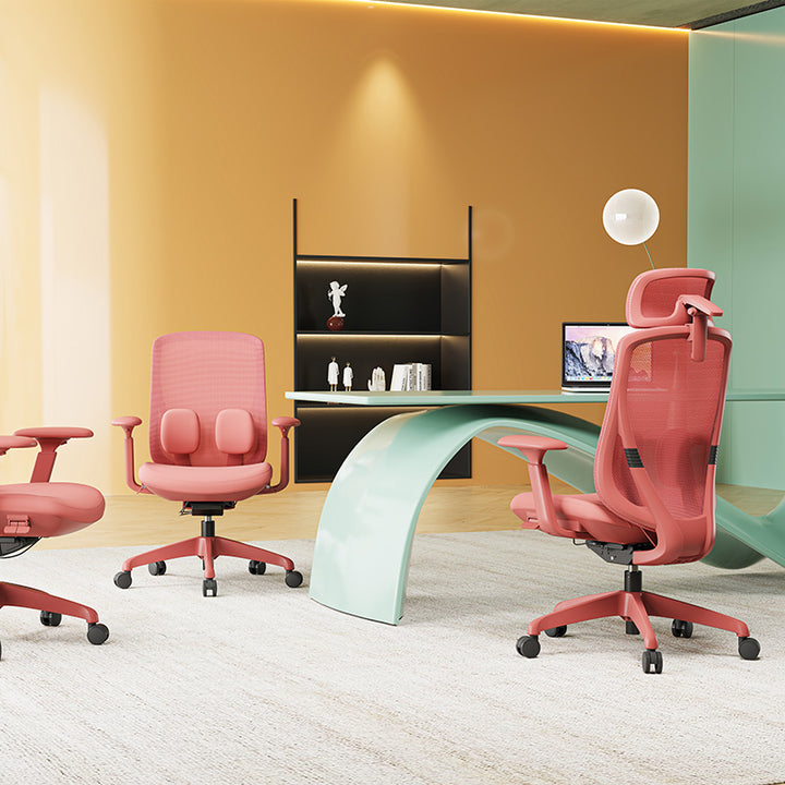 Modern Minimalist High-Back Desk Chair: 4D Headrest & Dynamic Lumbar Support - Ergonomic Gaming Chair For Home Office