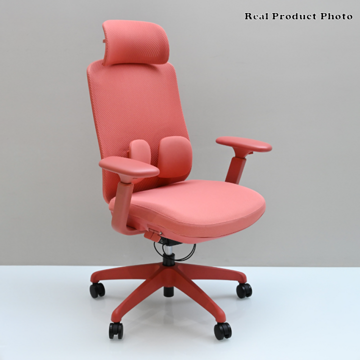 Modern Minimalist High-Back Desk Chair: 4D Headrest &amp; Dynamic Lumbar Support - Ergonomic Gaming Chair For Home Office