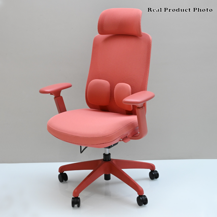 Modern Minimalist High-Back Desk Chair: 4D Headrest &amp; Dynamic Lumbar Support - Ergonomic Gaming Chair For Home Office