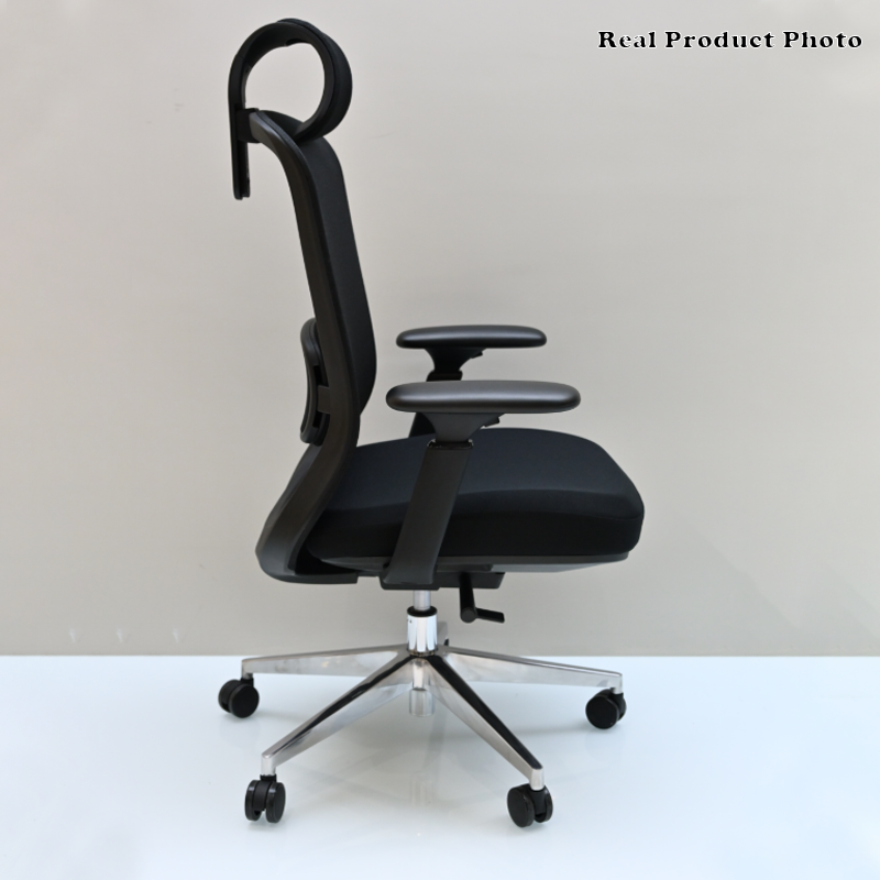 Modern Minimalist Executive High-Back Office Chair: 4D Adjustable Armrests &amp; Headrest - Ergonomic Desk Chair For Home Office