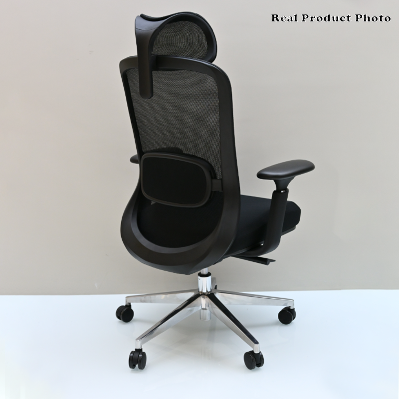 Modern Minimalist Executive High-Back Office Chair: 4D Adjustable Armrests &amp; Headrest - Ergonomic Desk Chair For Home Office