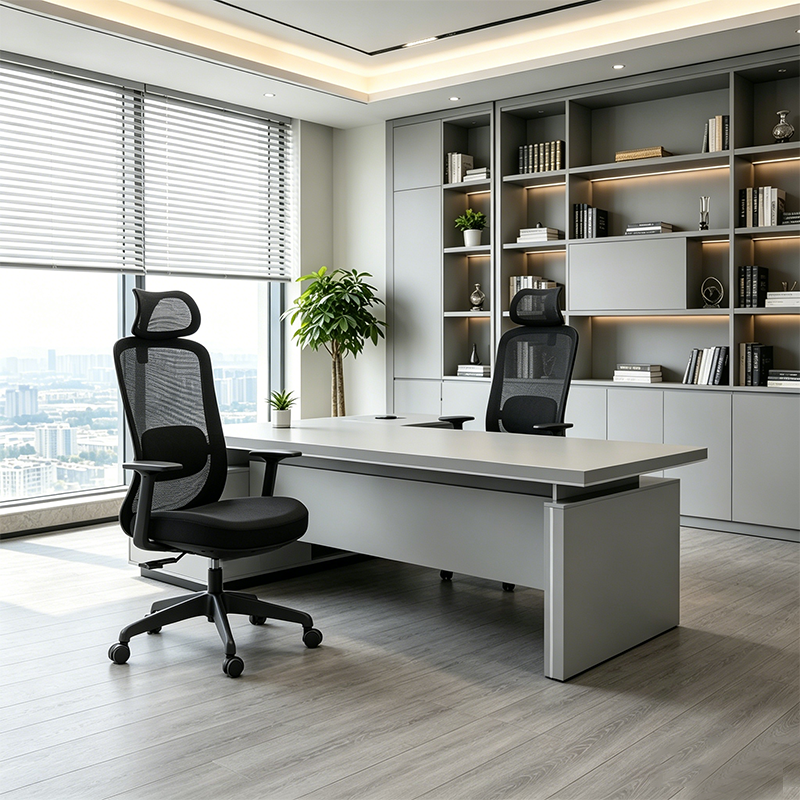 Modern Minimalist Ergonomic High-Back Office Chair: Height-Adjustable - Breathable Mesh Fabric Desk Chair For Home Office