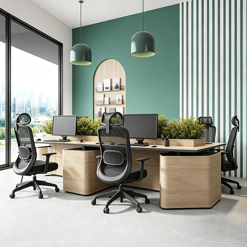 Modern Minimalist Ergonomic High-Back Office Chair: Height-Adjustable - Breathable Mesh Fabric Desk Chair For Home Office