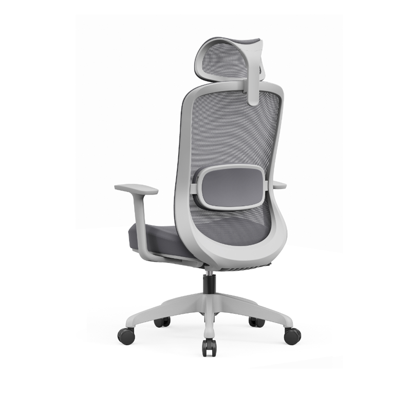 Modern Minimalist Desk Chair: High-Back Breathable Mesh Chair - Ergonomic Lumbar Support Office Chair For Home Office