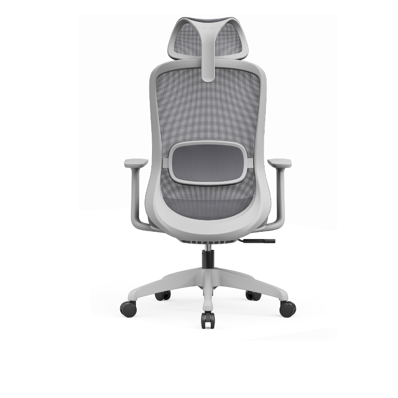 Modern Minimalist Desk Chair: High-Back Breathable Mesh Chair - Ergonomic Lumbar Support Office Chair For Home Office