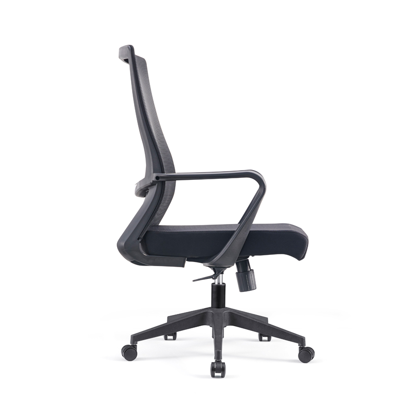 Modern Minimalist Mid-Back Office Chair: Ergonomic Height-Adjustable Desk Chair For Home Office