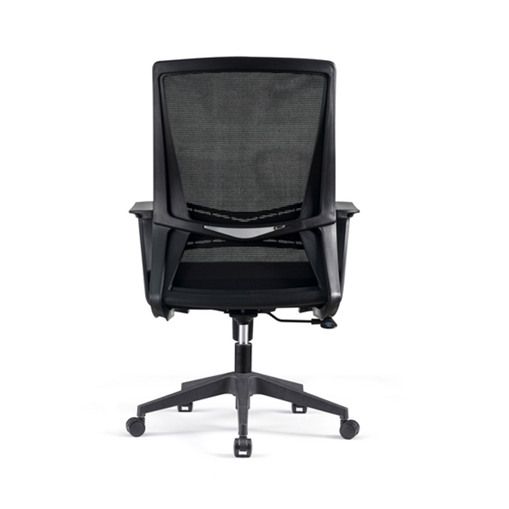 Modern Minimalist Mid-Back Office Chair: Ergonomic Height-Adjustable Desk Chair For Home Office