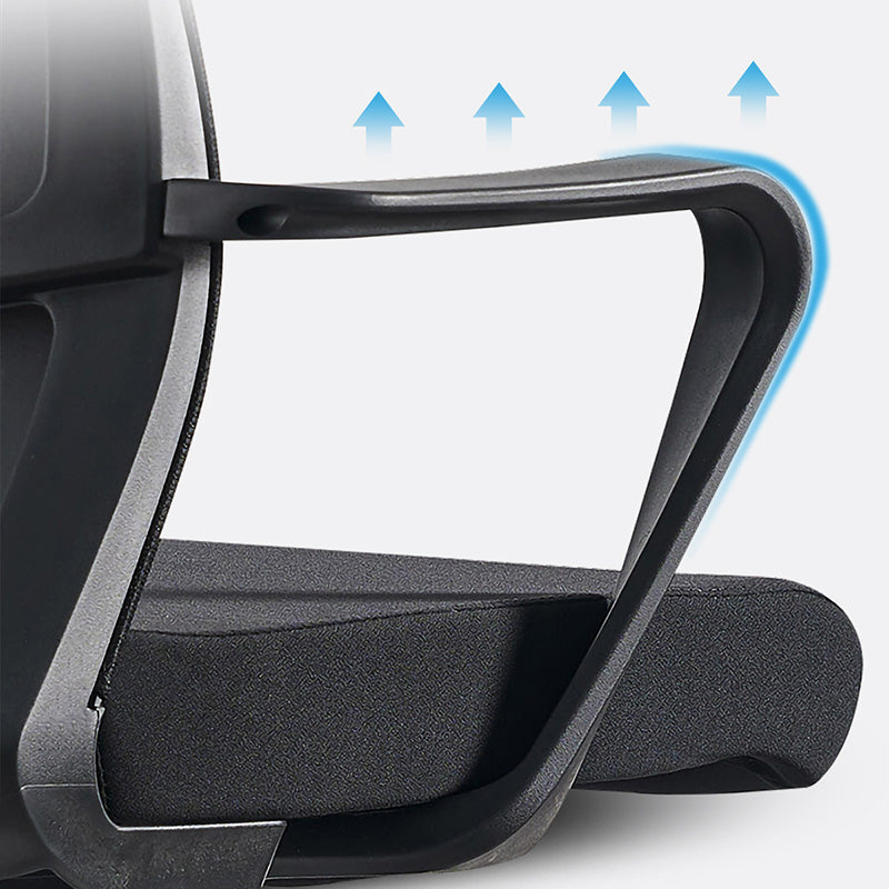Modern Minimalist Mid-Back Office Chair: Ergonomic Height-Adjustable Desk Chair For Home Office