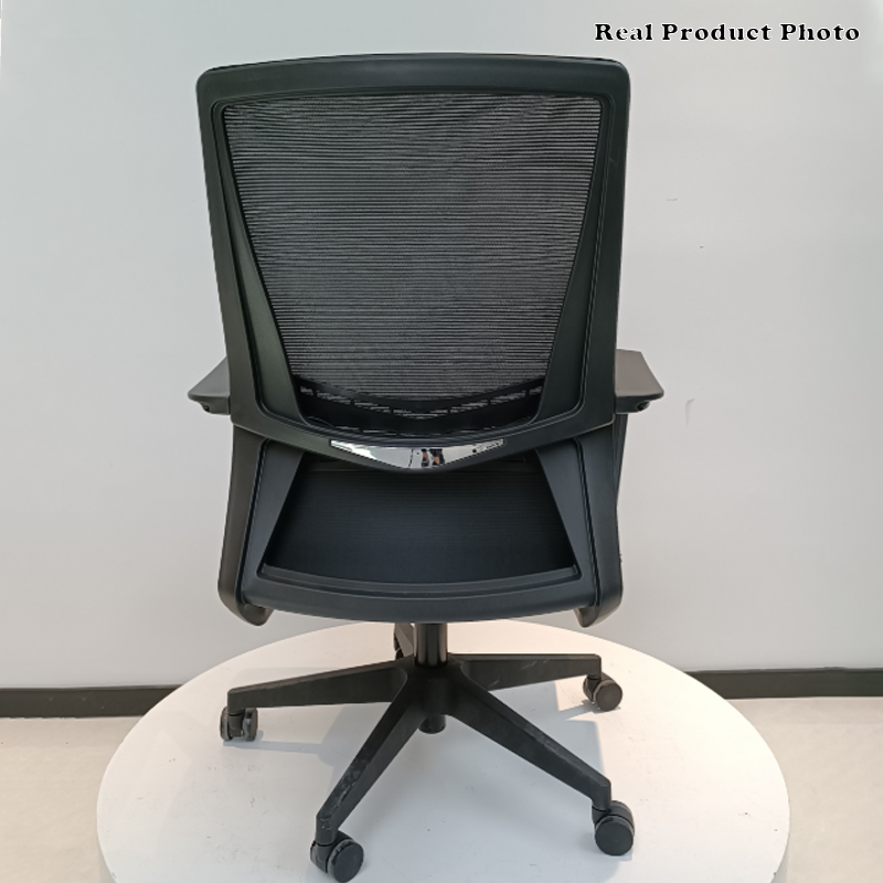 Modern Minimalist Mid-Back Office Chair: Ergonomic Height-Adjustable Desk Chair For Home Office