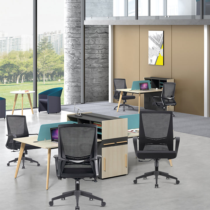 Modern Minimalist Mid-Back Office Chair: Ergonomic Height-Adjustable Desk Chair For Home Office