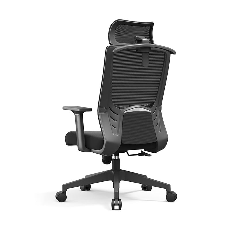 Moderner minimalistischer Bürostuhl mit hoher Rückenlehne: Atmungsaktives Mesh - Ergonomischer Schreibtischstuhl fürs Homeoffice 