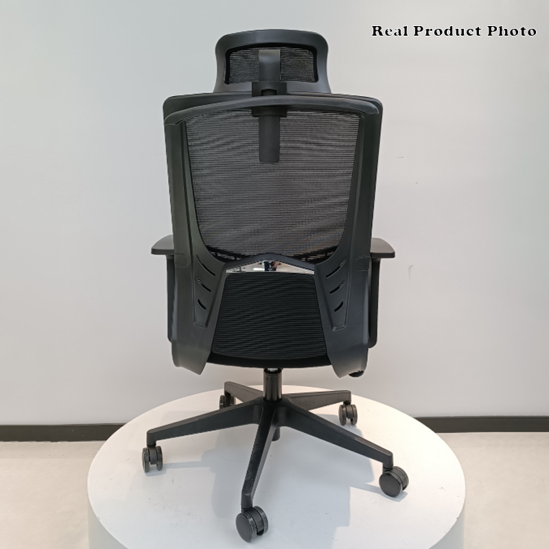 Moderner minimalistischer Bürostuhl mit hoher Rückenlehne: Atmungsaktives Mesh - Ergonomischer Schreibtischstuhl fürs Homeoffice 