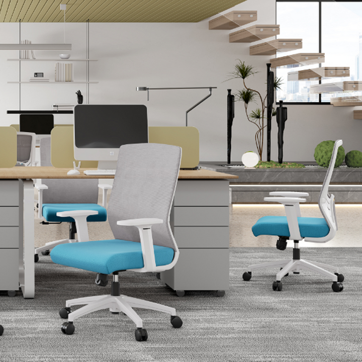 Modern Minimalist Mid-Back Desk Chair: Nordic-Style Ergonomic Office Chair For Home Office