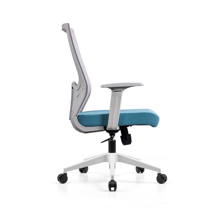 Modern Minimalist Mid-Back Desk Chair: Nordic-Style Ergonomic Office Chair For Home Office