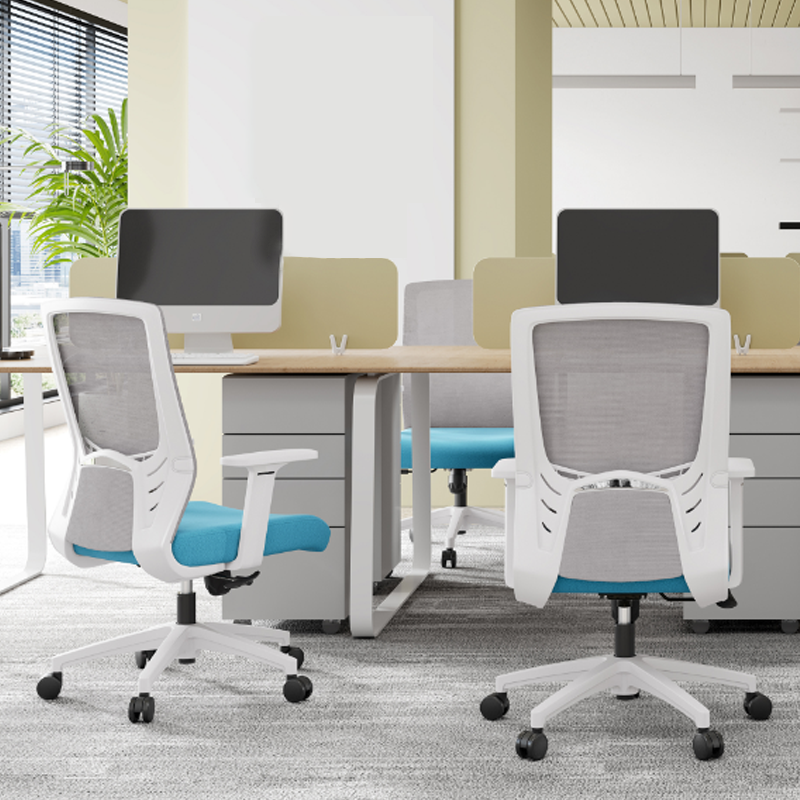 Modern Minimalist Mid-Back Desk Chair: Nordic-Style Ergonomic Office Chair For Home Office