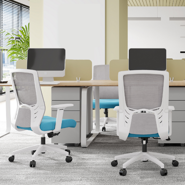 Modern Minimalist Mid-Back Desk Chair: Nordic-Style Ergonomic Office Chair For Home Office
