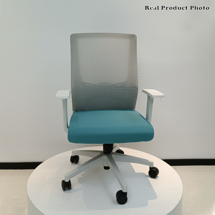 Modern Minimalist Mid-Back Desk Chair: Nordic-Style Ergonomic Office Chair For Home Office