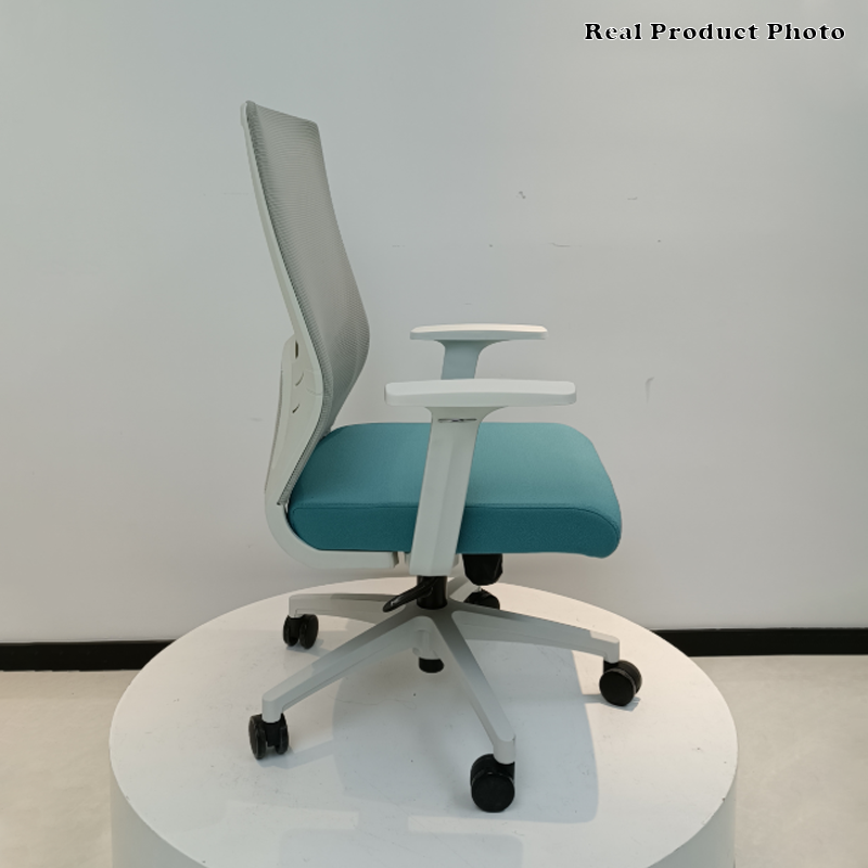Modern Minimalist Mid-Back Desk Chair: Nordic-Style Ergonomic Office Chair For Home Office