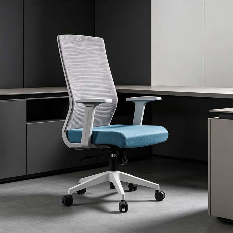 Modern Minimalist Mid-Back Desk Chair: Nordic-Style Ergonomic Office Chair For Home Office