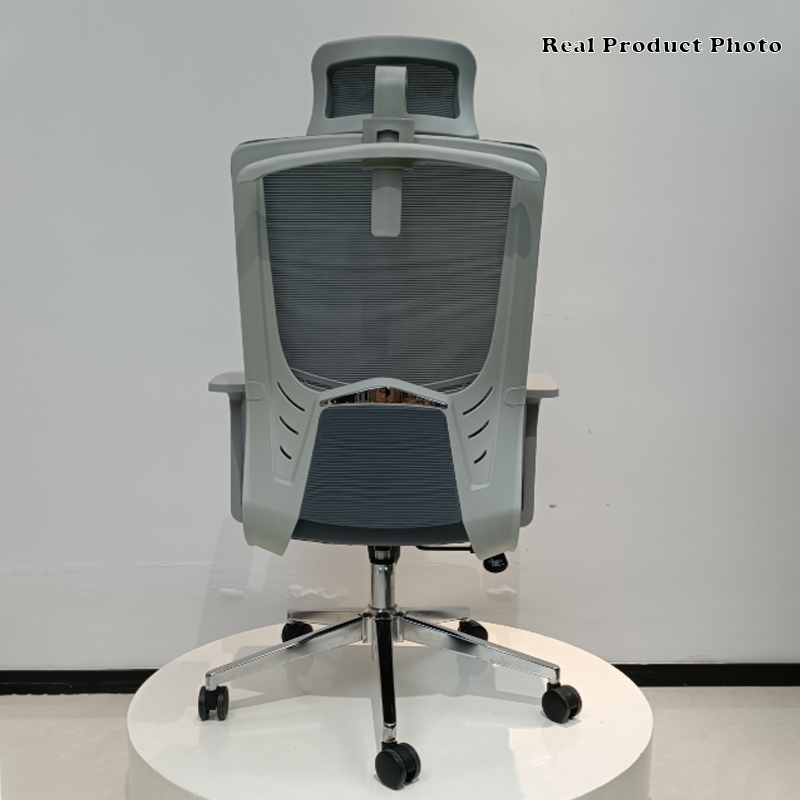 Modern High-Back Ergonomic Desk Chair: Minimalist Height-Adjustable Office Chair For Home Office
