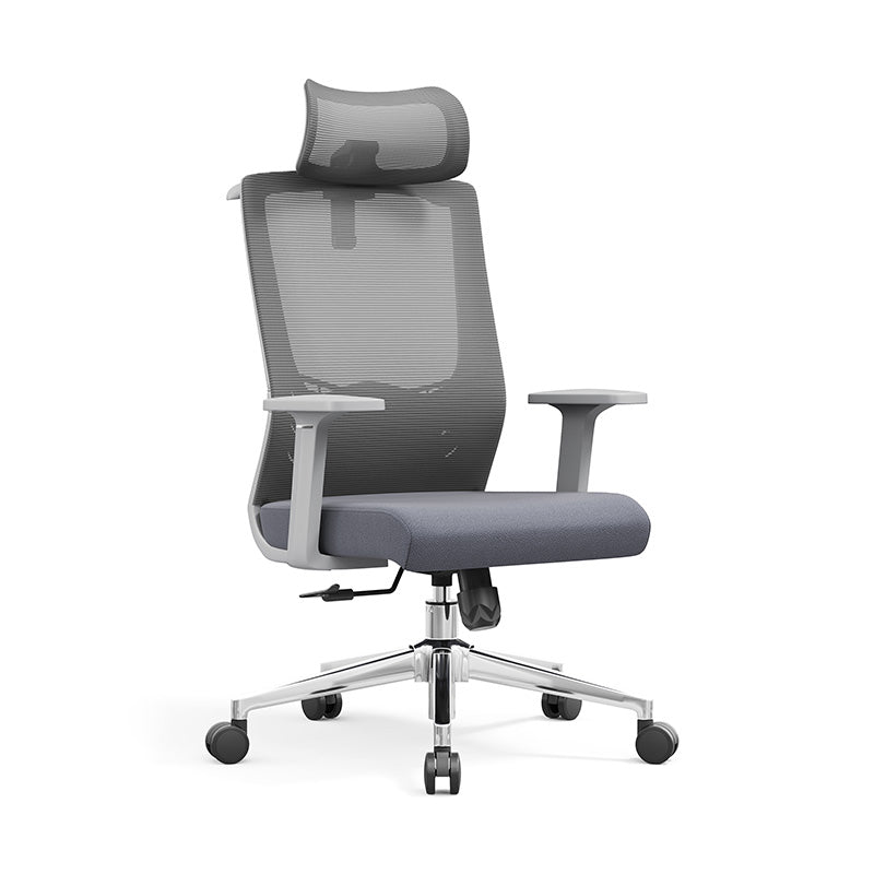 Modern High-Back Ergonomic Desk Chair: Minimalist Height-Adjustable Office Chair For Home Office