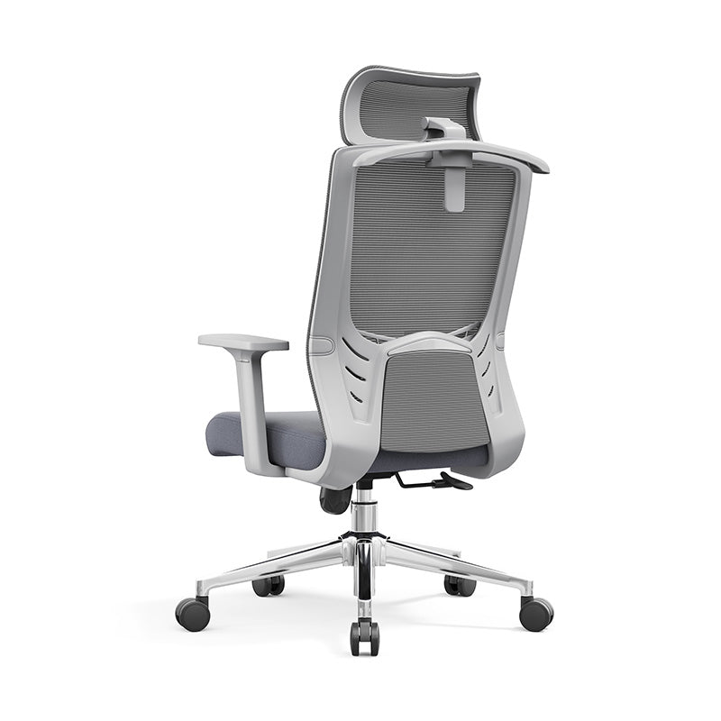 Modern High-Back Ergonomic Desk Chair: Minimalist Height-Adjustable Office Chair For Home Office